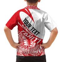 Personalised Tahiti Va'a Race Family Matching Off The Shoulder Long Sleeve Dress and Hawaiian Shirt Polynesian Tattoos Sporty Style LT03 - Polynesian Pride