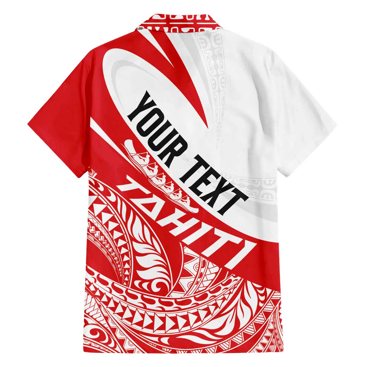 Personalised Tahiti Va'a Race Family Matching Off The Shoulder Long Sleeve Dress and Hawaiian Shirt Polynesian Tattoos Sporty Style LT03 - Polynesian Pride