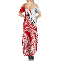 Personalised Tahiti Va'a Race Family Matching Summer Maxi Dress and Hawaiian Shirt Polynesian Tattoos Sporty Style LT03 - Polynesian Pride