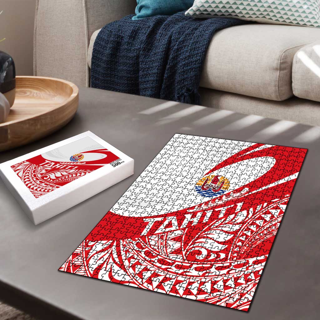 Tahiti Va'a Race Puzzle Polynesian Tattoos Sporty Style LT03 - Polynesian Pride