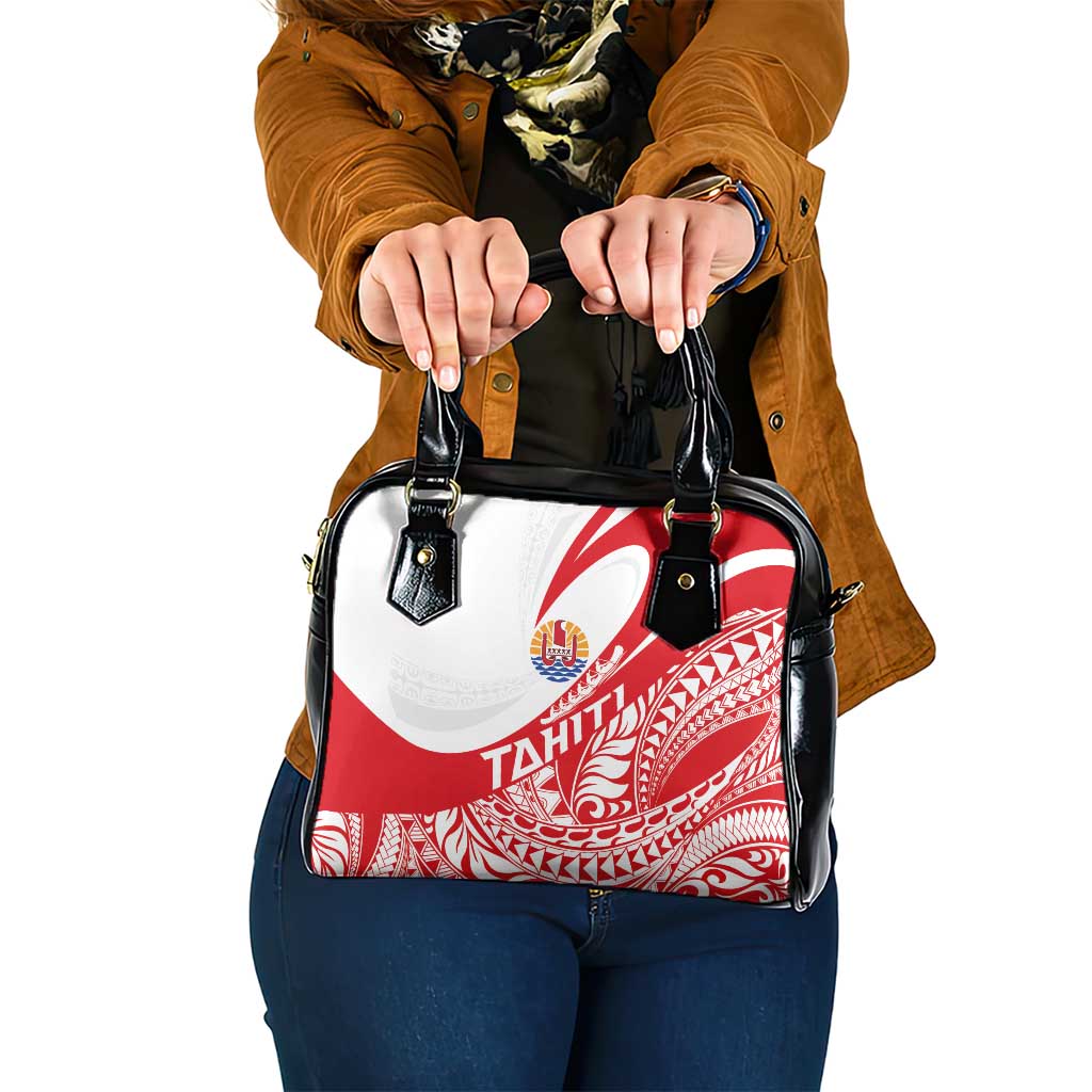 Tahiti Va'a Race Shoulder Handbag Polynesian Tattoos Sporty Style - Polynesian Pride