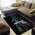 Custom Pukeko New Zealand Area Rug Koru Papua Shell with Silver Fern Pattern LT03 - Polynesian Pride