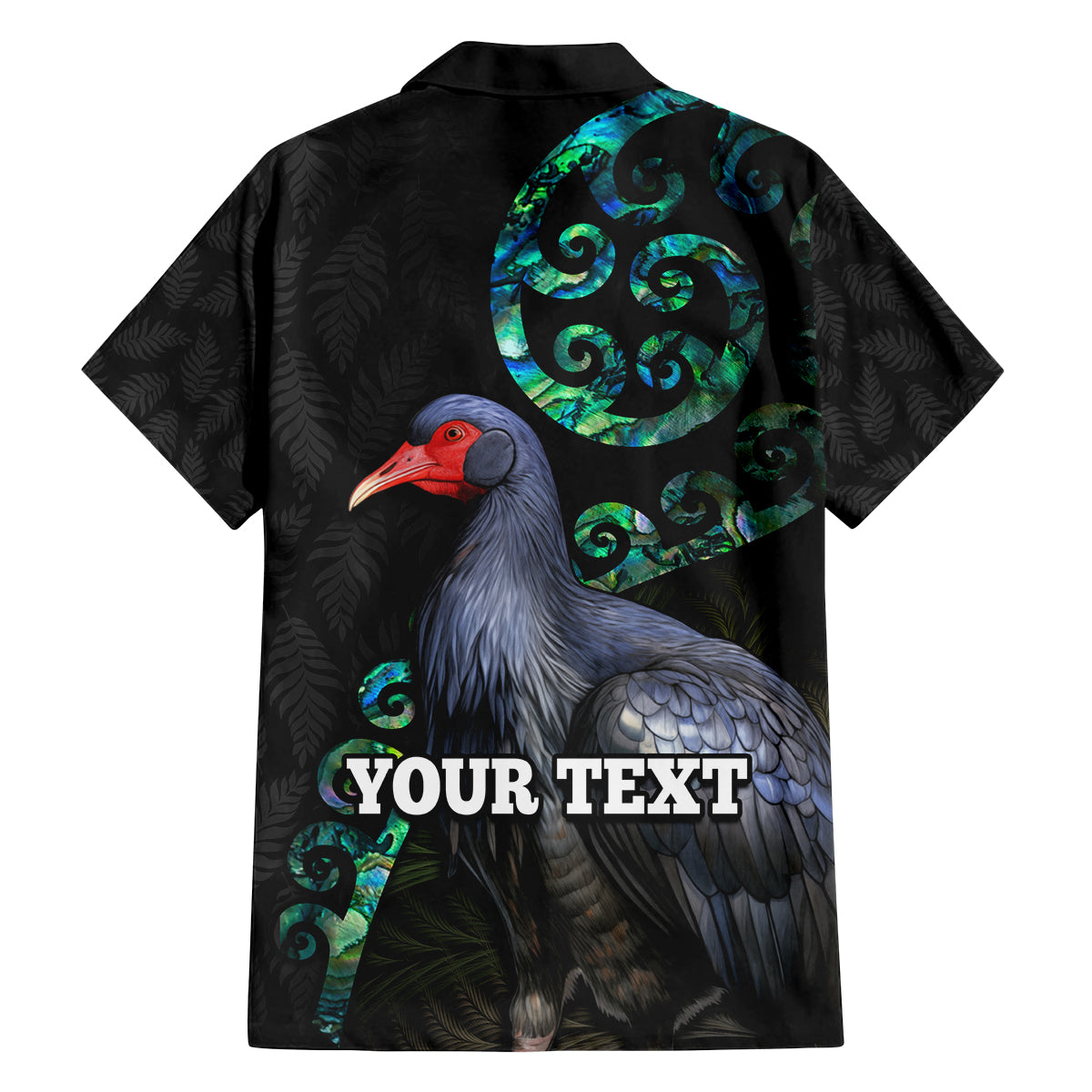 Custom Pukeko New Zealand Family Matching Tank Maxi Dress and Hawaiian Shirt Koru Papua Shell with Silver Fern Pattern LT03 - Polynesian Pride