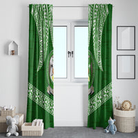 Tonga Liahona High School Window Curtain Traditional Ngatu and Polynesian Pattern LT03 - Polynesian Pride