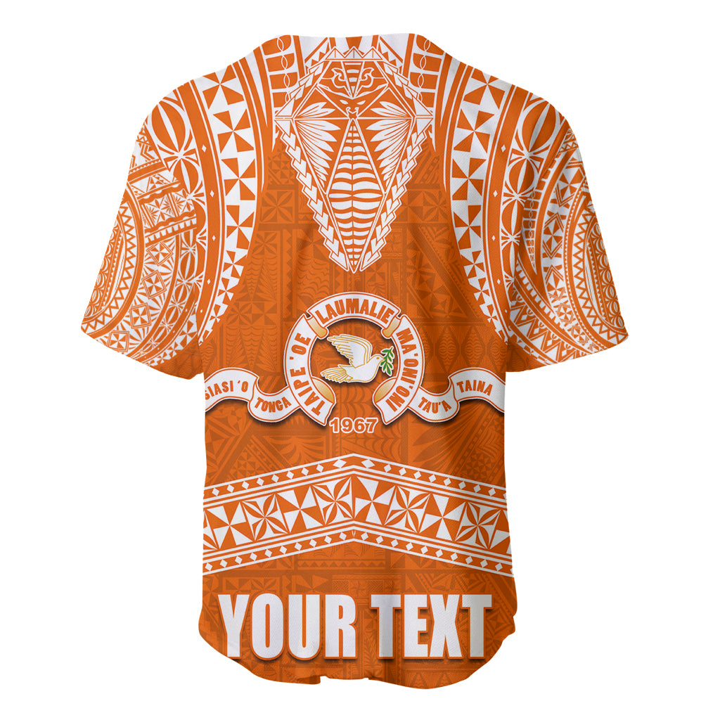 Tonga Tailulu College Baseball Jersey Traditional Ngatu and Polynesian Pattern LT03 - Polynesian Pride