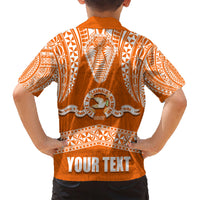 Tonga Tailulu College Family Matching Short Sleeve Bodycon Dress and Hawaiian Shirt Traditional Ngatu and Polynesian Pattern LT03 - Polynesian Pride