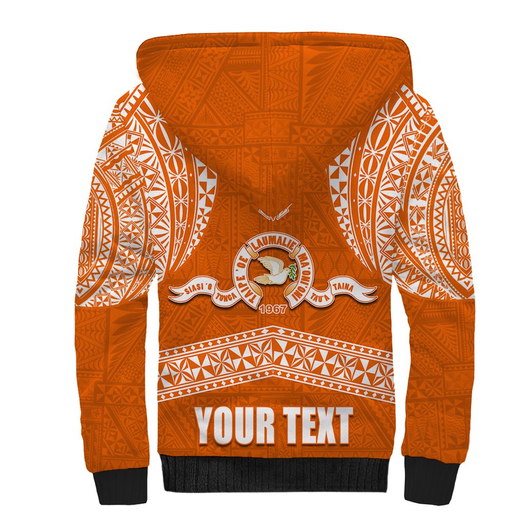Tonga Tailulu College Sherpa Hoodie Traditional Ngatu and Polynesian Pattern LT03 - Polynesian Pride