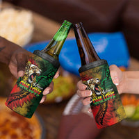 Aotearoa One Love 4 in 1 Can Cooler Tumbler Reggae Lion with Kakahu Huruhuru