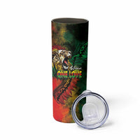 Aotearoa One Love Skinny Tumbler Reggae Lion with Kakahu Huruhuru