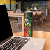 Aotearoa One Love Skinny Tumbler Reggae Lion with Kakahu Huruhuru