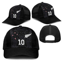 Custom Aotearoa Rugby Mesh Trucker Cap Fern Blacks-Traditional Maori Motifs Design