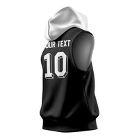 Custom Aotearoa Rugby Sleeveless Hoodie Fern Blacks-Traditional Maori Motifs Design