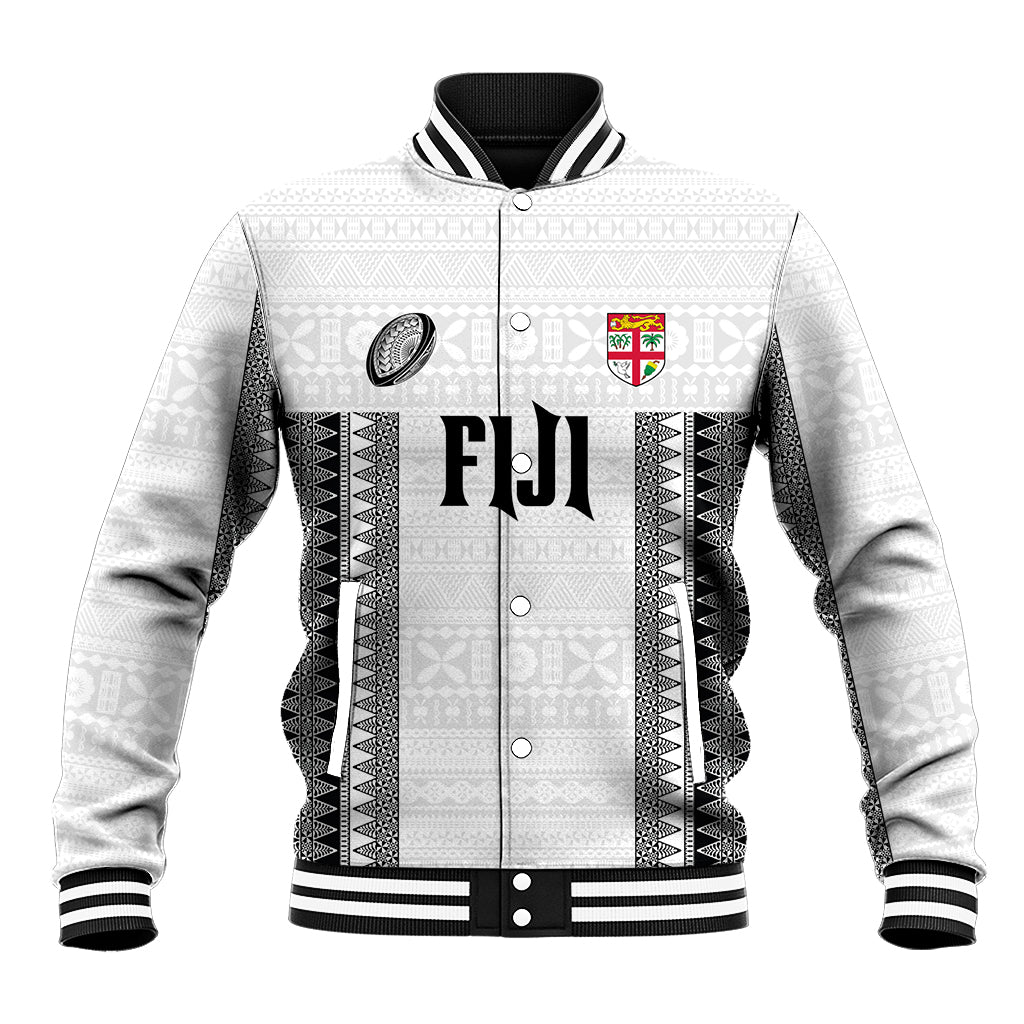 Fiji Rugby Warriors Baseball Jacket Masi Tribal Pattern Go Champion 2024