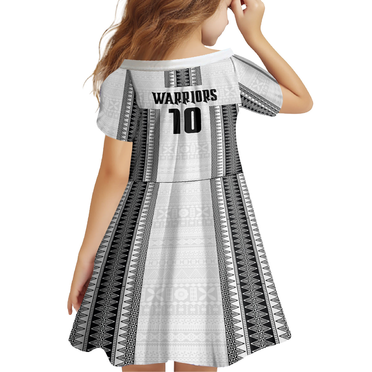 Fiji Rugby Warriors Family Matching Off Shoulder Short Dress and Hawaiian Shirt Masi Tribal Pattern Go Champion 2024 LT03 - Polynesian Pride