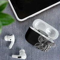 Samoan DNA Art Tattoo AirPods Case Polynesian Pattern Black Color