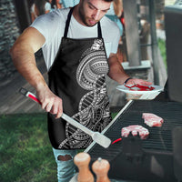 Samoan DNA Art Tattoo Apron Polynesian Pattern Black Color