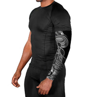 Samoan DNA Art Tattoo Arm Sleeves Polynesian Pattern Black Color