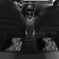Samoan DNA Art Tattoo Car Mats Polynesian Pattern Black Color