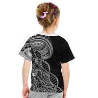 Samoan DNA Art Tattoo Kid T Shirt Polynesian Pattern Black Color