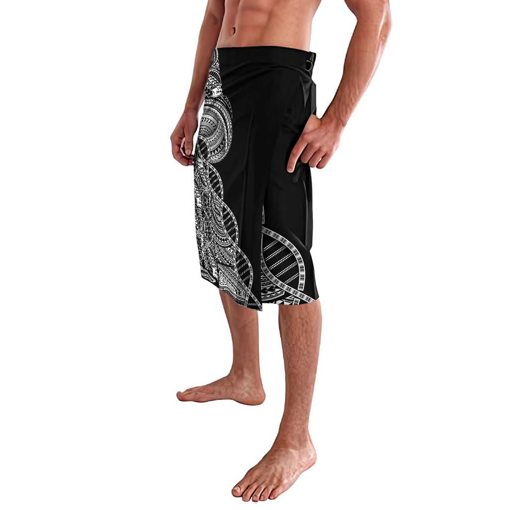 Samoan DNA Art Tattoo Lavalava Polynesian Pattern Black Color