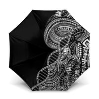 Samoan DNA Art Tattoo Umbrella Polynesian Pattern Black Color