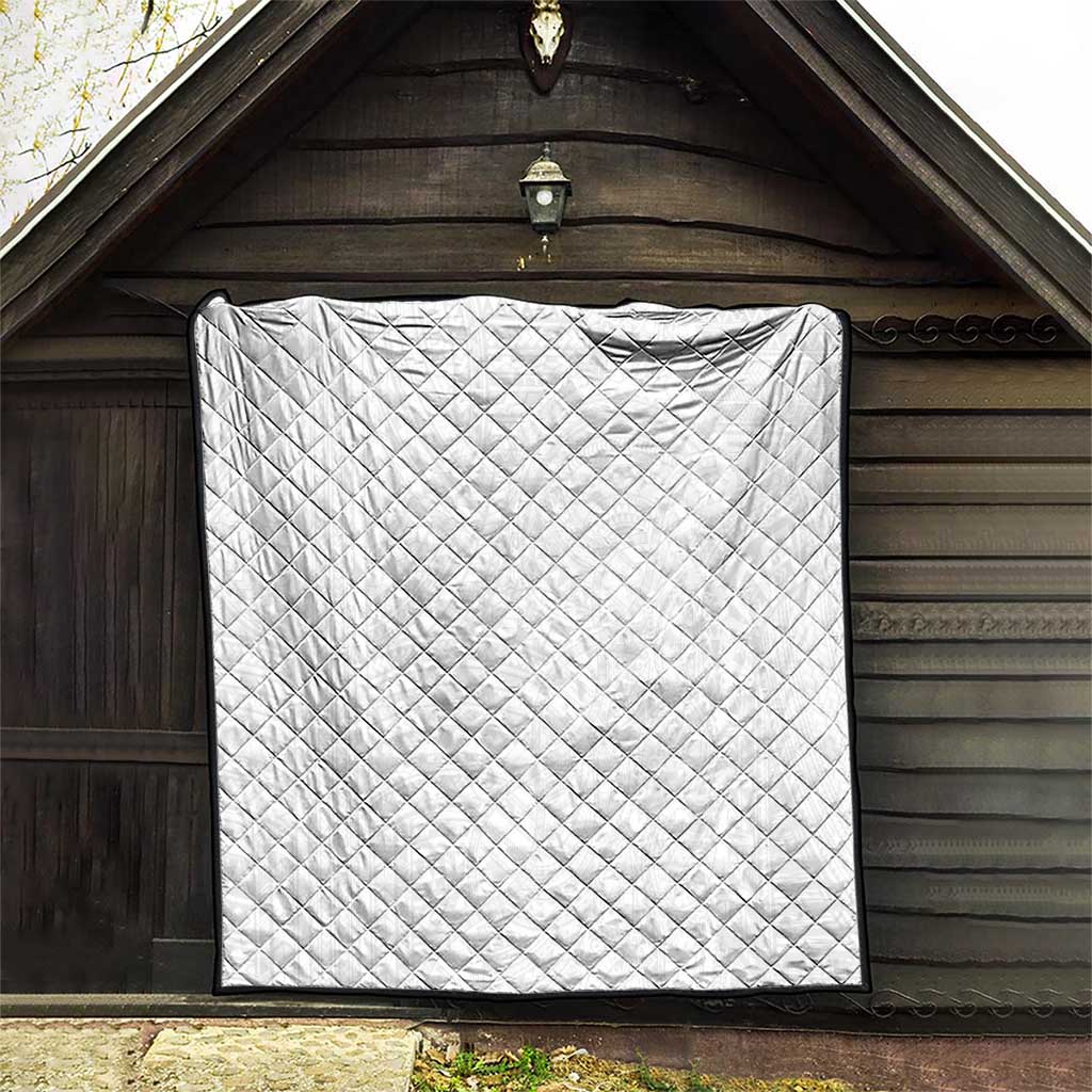 Samoan DNA Art Tattoo Quilt Polynesian Pattern All White