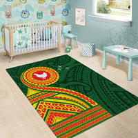 Manu'a Cession Day Area Rug Polynesian Pattern