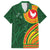 Manu'a Cession Day Family Matching Short Sleeve Bodycon Dress and Hawaiian Shirt Polynesian Pattern