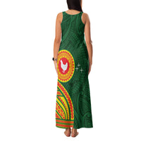 Manu'a Cession Day Family Matching Tank Maxi Dress and Hawaiian Shirt Polynesian Pattern