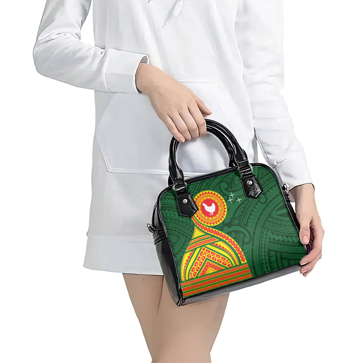 Manu'a Cession Day Shoulder Handbag Polynesian Pattern