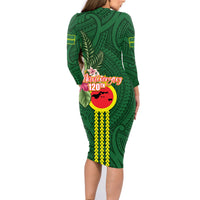 Manu'a Cession Day 120th Anniversary Family Matching Long Sleeve Bodycon Dress and Hawaiian Shirt Polynesian Pattern and Hibiscus Flower LT03 - Polynesian Pride