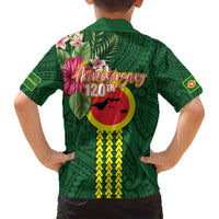 Manu'a Cession Day 120th Anniversary Family Matching Short Sleeve Bodycon Dress and Hawaiian Shirt Polynesian Pattern and Hibiscus Flower LT03 - Polynesian Pride