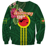 Manu'a Cession Day 120th Anniversary Sweatshirt Polynesian Pattern and Hibiscus Flower