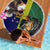 Manu'a Island and American Samoa Beach Blanket Rooster and Eagle Mascot