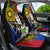 Philippines Lapu-Lapu Car Seat Cover Filipino Sun Tattoo With Yakan Pattern