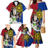 Philippines Lapu-Lapu Family Matching Mermaid Dress and Hawaiian Shirt Filipino Sun Tattoo With Yakan Pattern LT03 - Polynesian Pride