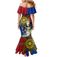 Philippines Lapu-Lapu Family Matching Mermaid Dress and Hawaiian Shirt Filipino Sun Tattoo With Yakan Pattern LT03 - Polynesian Pride