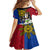 Philippines Lapu-Lapu Family Matching Tank Maxi Dress and Hawaiian Shirt Filipino Sun Tattoo With Yakan Pattern