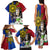 Philippines Lapu-Lapu Family Matching Tank Maxi Dress and Hawaiian Shirt Filipino Sun Tattoo With Yakan Pattern
