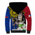 Philippines Lapu-Lapu Sherpa Hoodie Filipino Sun Tattoo With Yakan Pattern