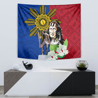 Philippines Lapu-Lapu Tapestry Filipino Sun Tattoo With Yakan Pattern