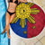 Philippines Sun Batok Tattoo Beach Blanket Polynesian and Yakan Pattern