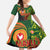 Proud of Manu'a Islands Family Matching Long Sleeve Bodycon Dress and Hawaiian Shirt Rooster and Polynesian Art Wing Style