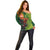 Proud of Manu'a Islands Off Shoulder Sweater Rooster and Polynesian Art Wing Style
