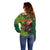 Proud of Manu'a Islands Off Shoulder Sweater Rooster and Polynesian Art Wing Style