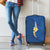 Polynesian Hibiscus and Plumeria with Tapa Pattern Luggage Cover Blue Color