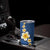 Polynesian Hibiscus and Plumeria with Tapa Pattern Tumbler Cup Blue Color