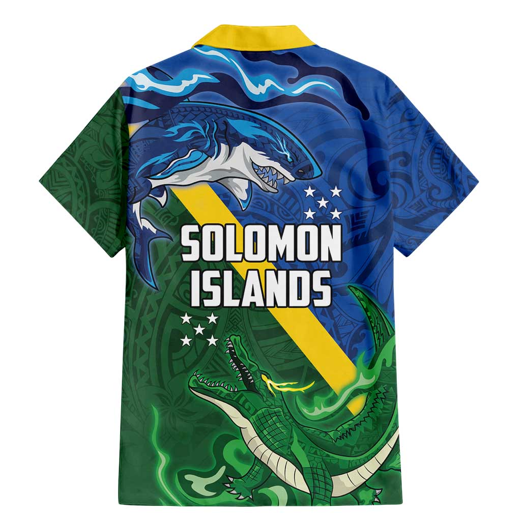 Solomon Islands Polynesian Tribal Shark and Crocodile Family Matching Mermaid Dress and Hawaiian Shirt LT03 - Polynesian Pride