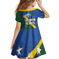 Solomon Islands Polynesian Tribal Shark and Crocodile Family Matching Off Shoulder Short Dress and Hawaiian Shirt LT03 - Polynesian Pride