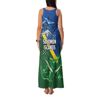 Solomon Islands Polynesian Tribal Shark and Crocodile Family Matching Tank Maxi Dress and Hawaiian Shirt LT03 - Polynesian Pride